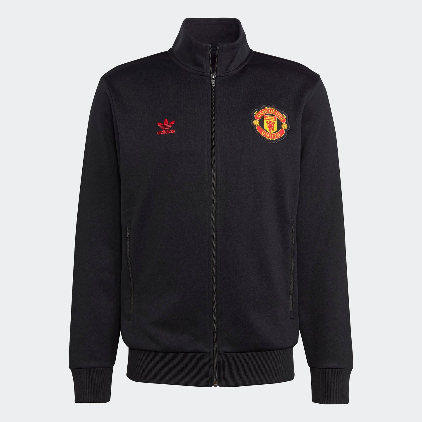 ADDS - Manchester United Essentials Trefoil Track Jacket Black