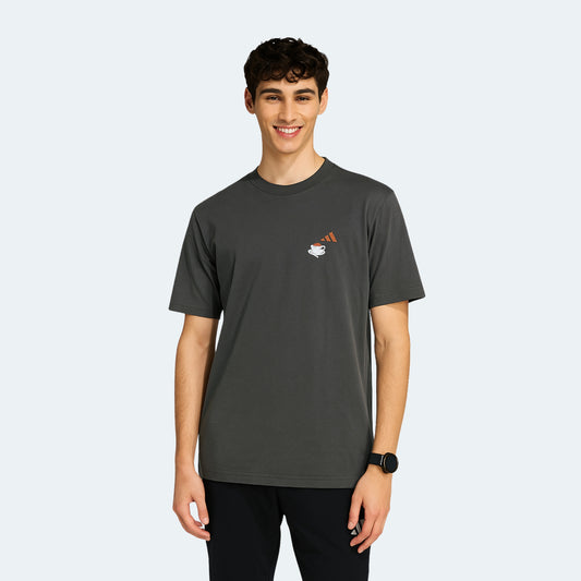ADDS - Coffee Logo Graphic Grey T-Shirt (SS26)