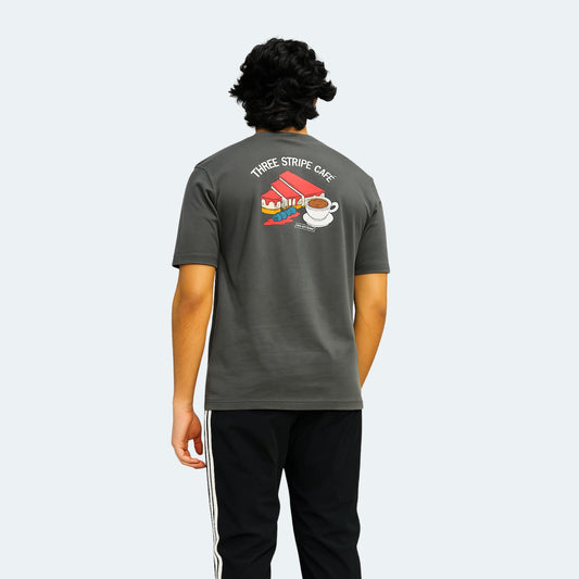 ADDS - Coffee Logo Graphic Grey T-Shirt (SS26)