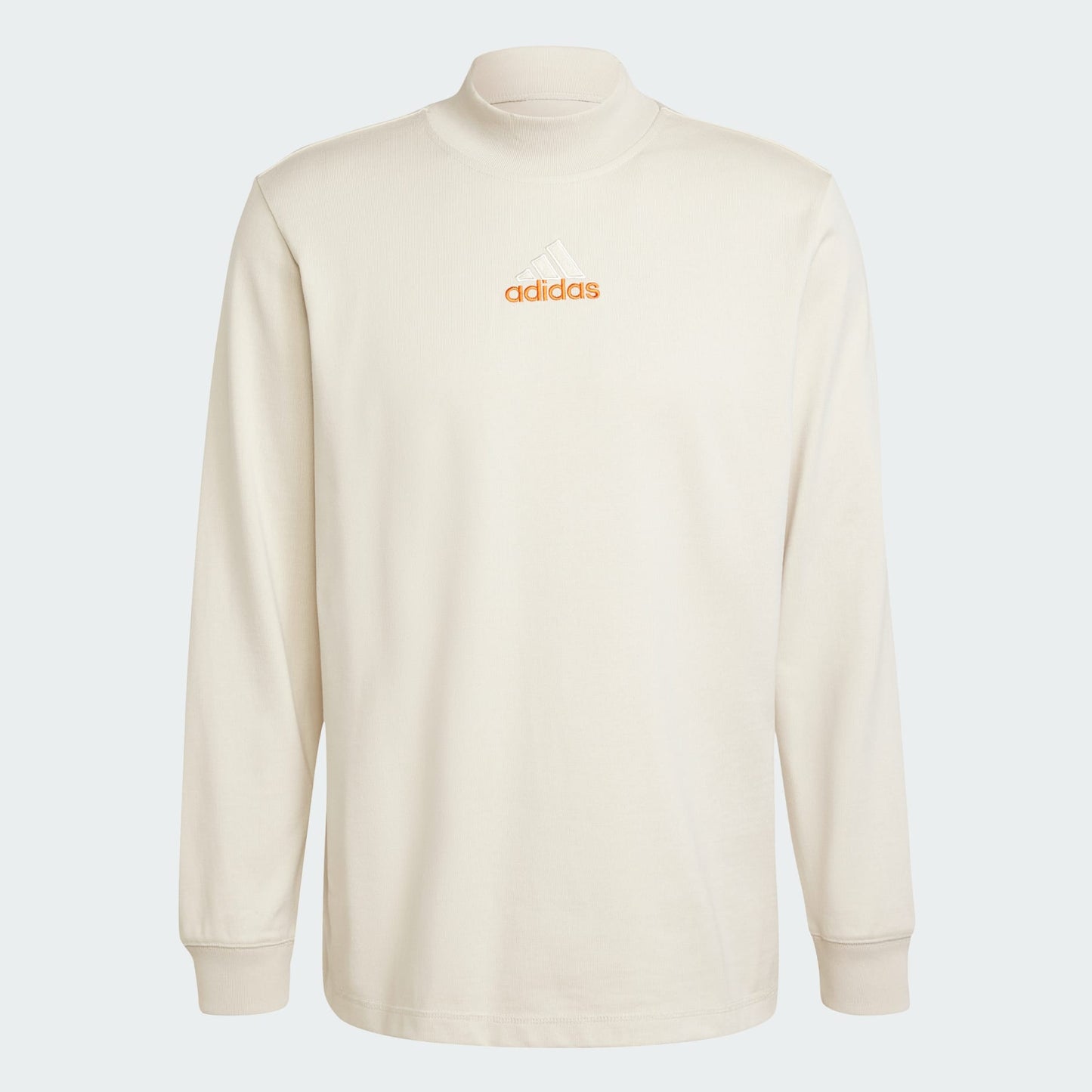 ADDS - Long Sleeve Cream Alumina Mock Neck Sweatshirt