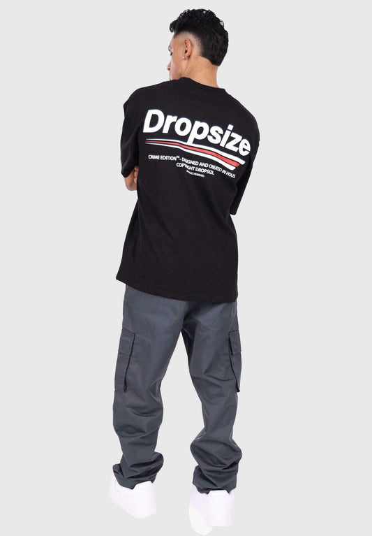 DRPSZE - Oversized Crime Edition Black T-Shirt