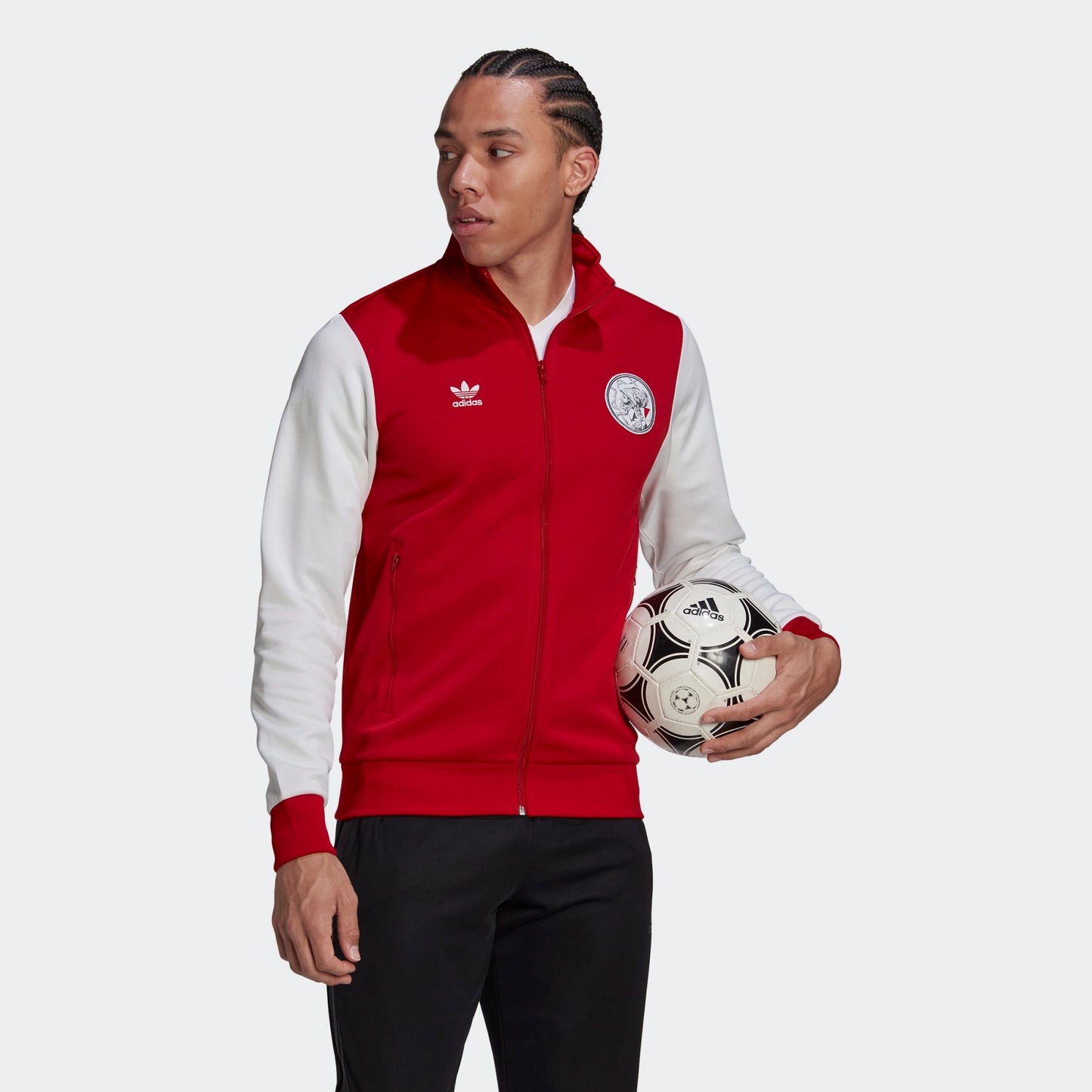 ADDS - Ajax Amsterdam Essentials Trefoil Track Jacket Red