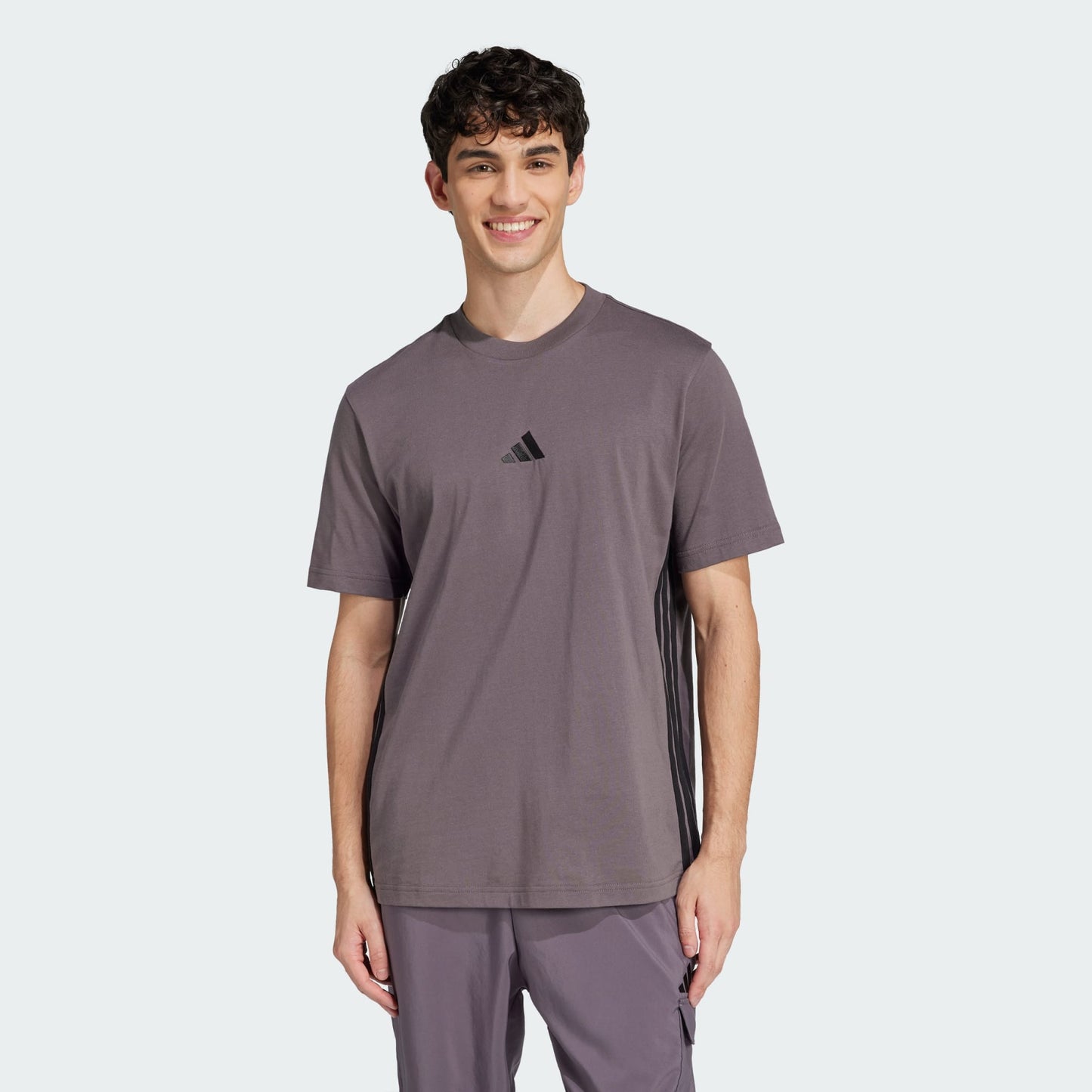 ADDS - Essentials 3 Stripes Grey Strata T-Shirt