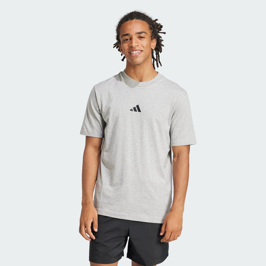 ADDS - Essentials Black 3 Stripes Heather Grey T-Shirt