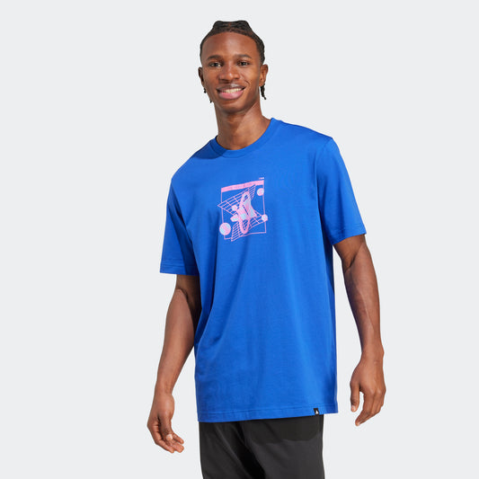 ADDS - Futuristic Science Blue Graphic T-Shirt