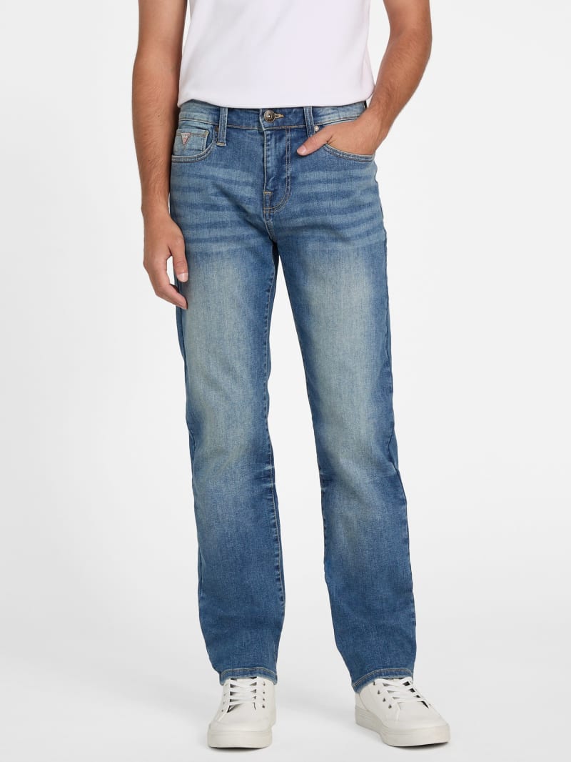 GSS - Slim Straight Fit Mid Wash Jeans