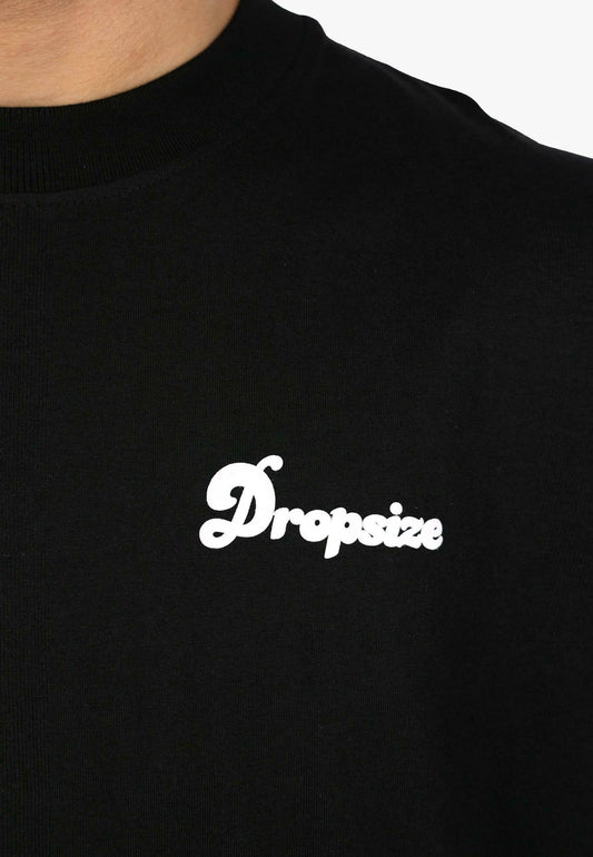 DRPSZE - Oversized Hustle Hard Black T-Shirt