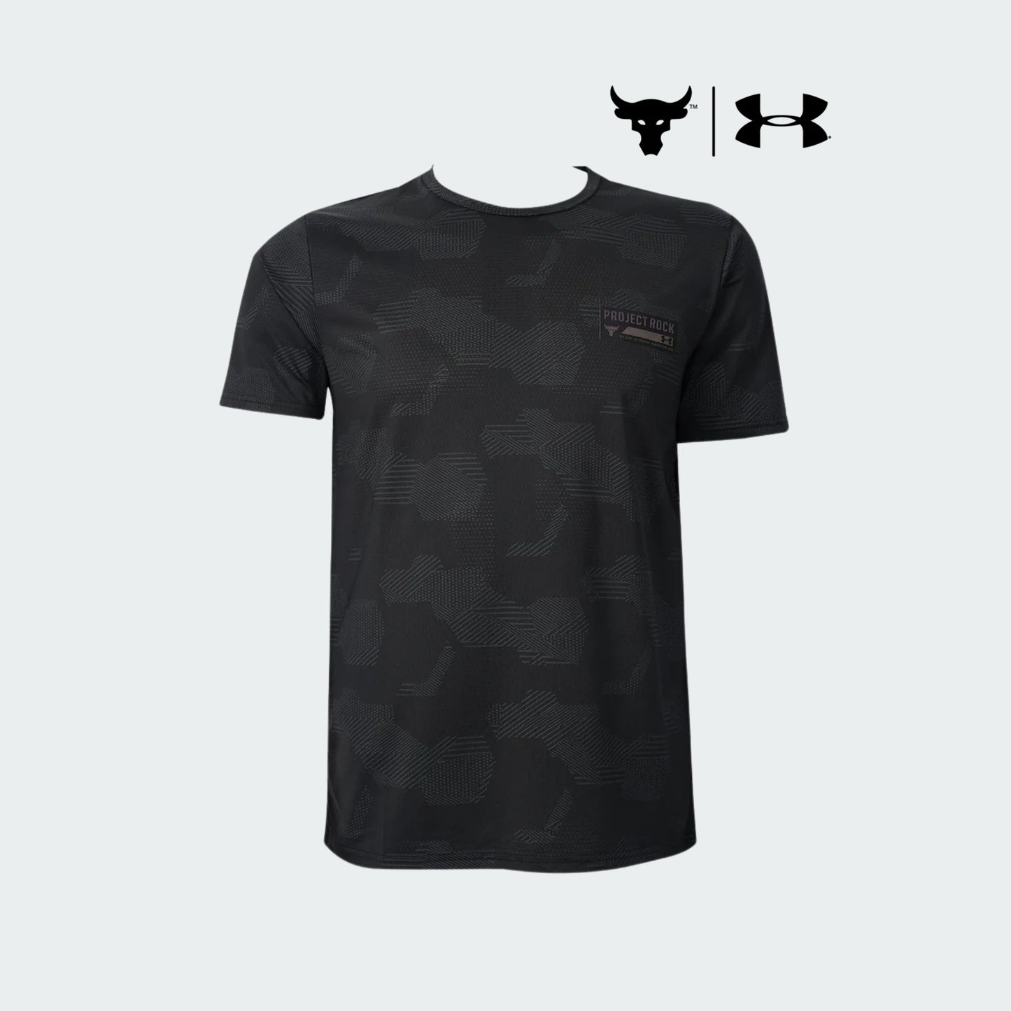 UA - Project Rock Series Dri-Fit Black T-Shirt (IMPORTED)