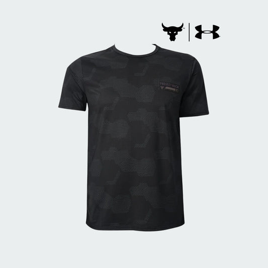 UA - Project Rock Series Dri-Fit Black T-Shirt (IMPORTED)