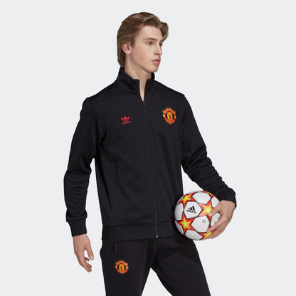 ADDS - Manchester United Essentials Trefoil Track Jacket Black