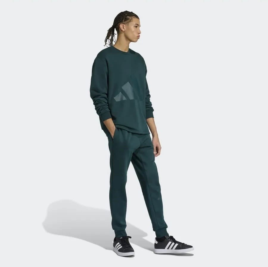 ADDS - Essentials Big Logo Fleece Dark Green Complete Track Suit