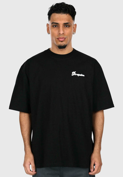 DRPSZE - Oversized Hustle Hard Black T-Shirt