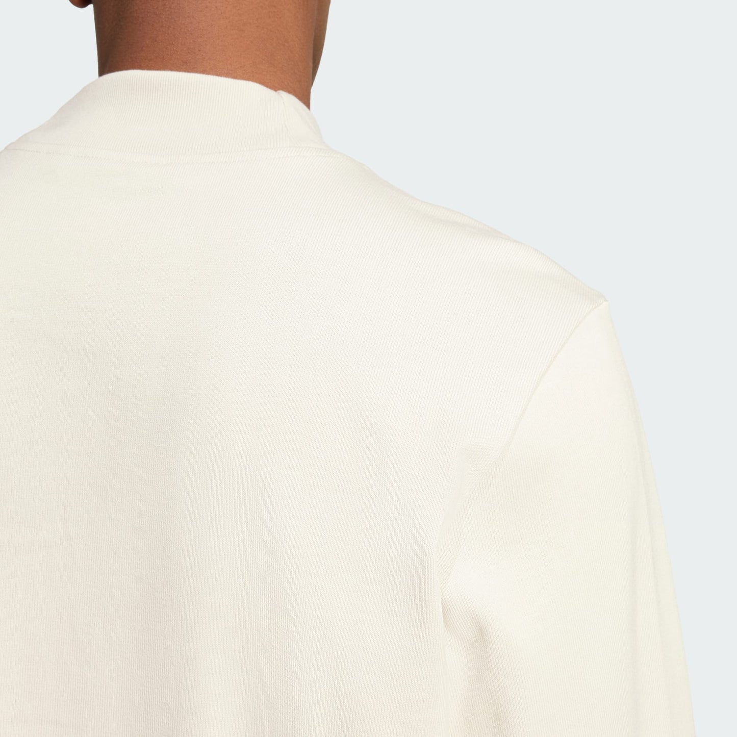 ADDS - Long Sleeve Cream Alumina Mock Neck Sweatshirt