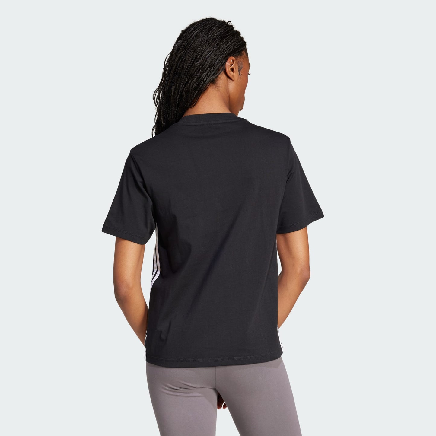 ADDS - Women’s Essentials 3 Stripes Black T-Shirt