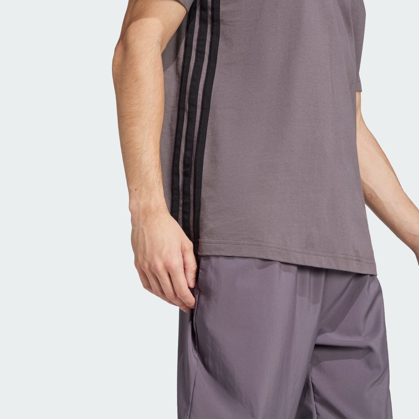 ADDS - Essentials 3 Stripes Grey Strata T-Shirt