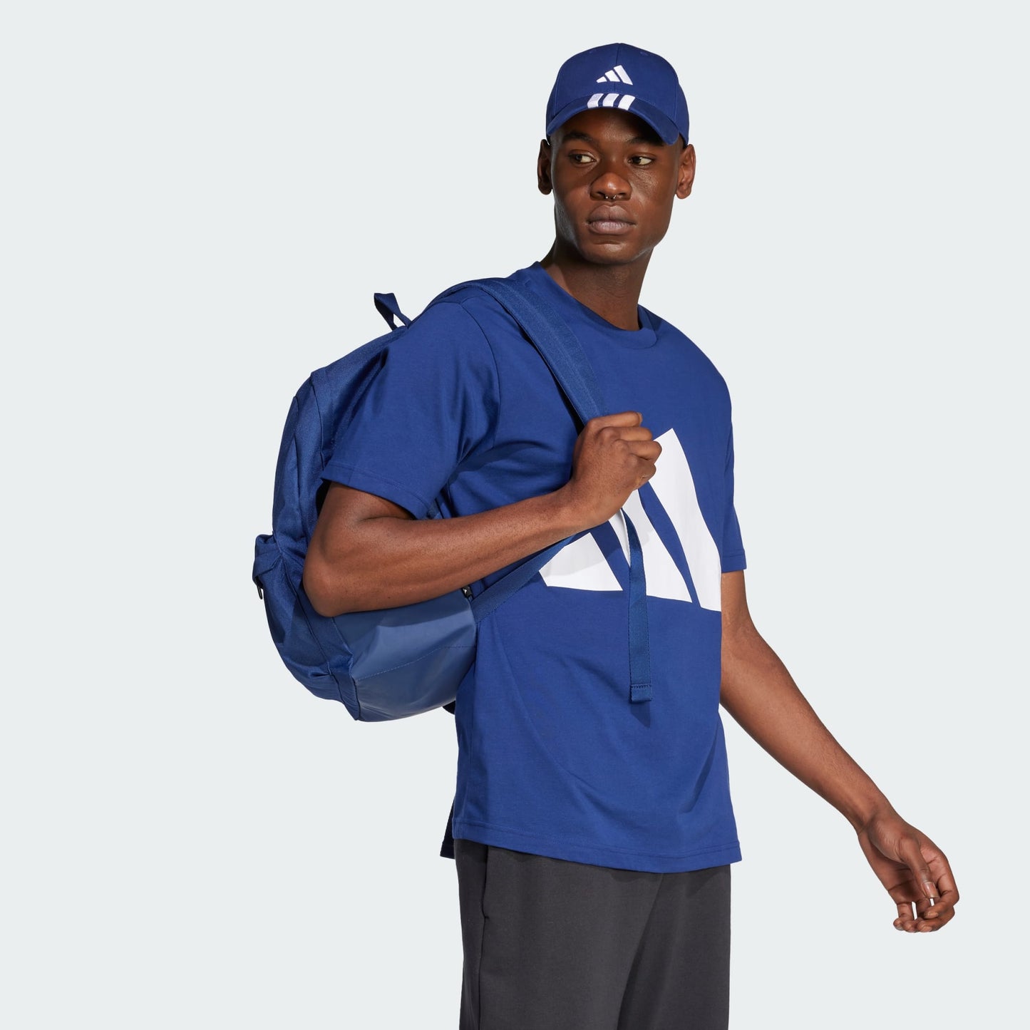 ADDS - Centre Big Essentials Logo Blue Graphic T-Shirt
