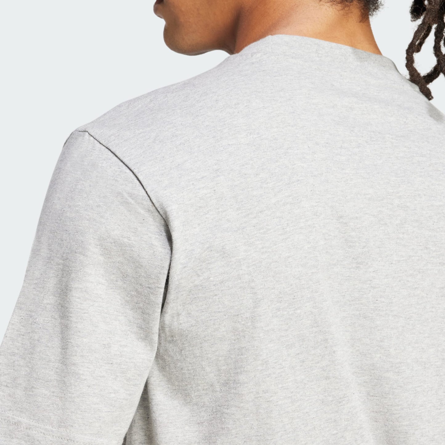 ADDS - Essentials Black 3 Stripes Heather Grey T-Shirt