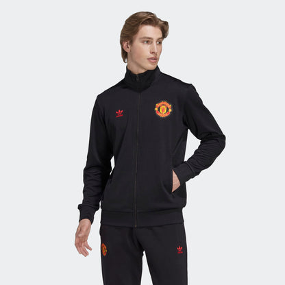 ADDS - Manchester United Essentials Trefoil Track Jacket Black