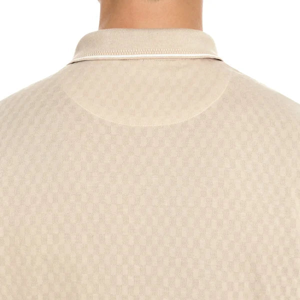TB - Classic Textured Beige Polo Shirt