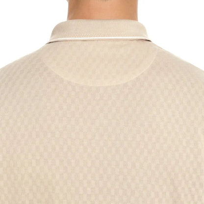 TB - Classic Textured Beige Polo Shirt