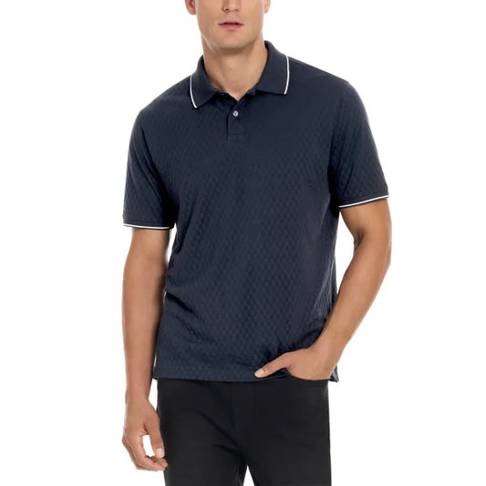 TB - Classic Textured Navy Polo Shirt