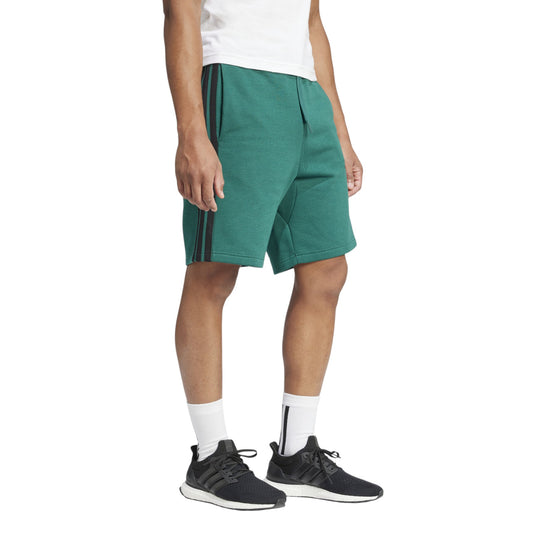 ADDS - Essential 3 Stripes Terry Dark Green Shorts