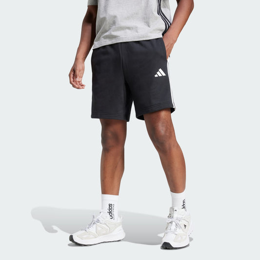 ADDS - Essential 3 Stripes French Terry Black Shorts