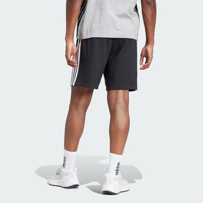 ADDS - Essential 3 Stripes French Terry Black Shorts