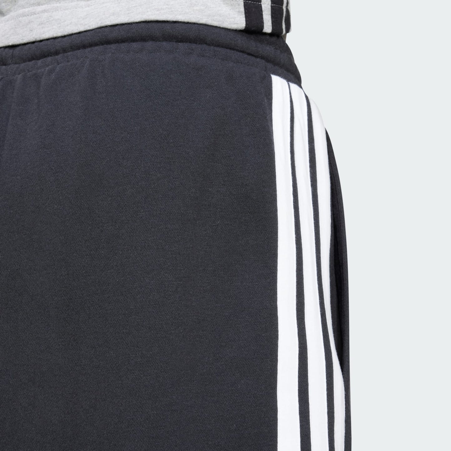 ADDS - Essential 3 Stripes French Terry Black Shorts