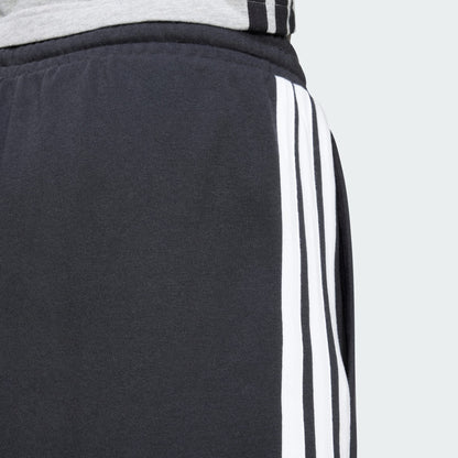 ADDS - Essential 3 Stripes French Terry Black Shorts