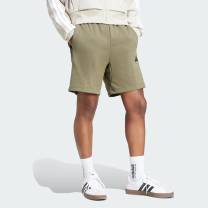 ADDS - Essential 3 Stripes French Terry Army Green Shorts