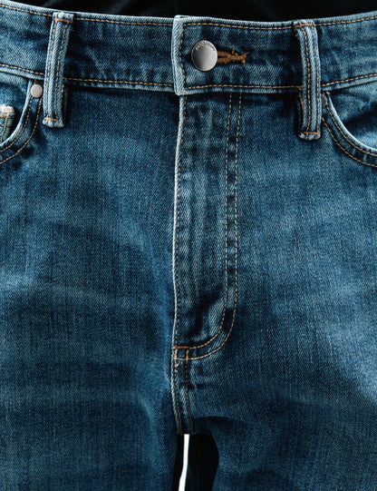 AUTOGRAPH - Slim Fit Mid-Blue Jeans