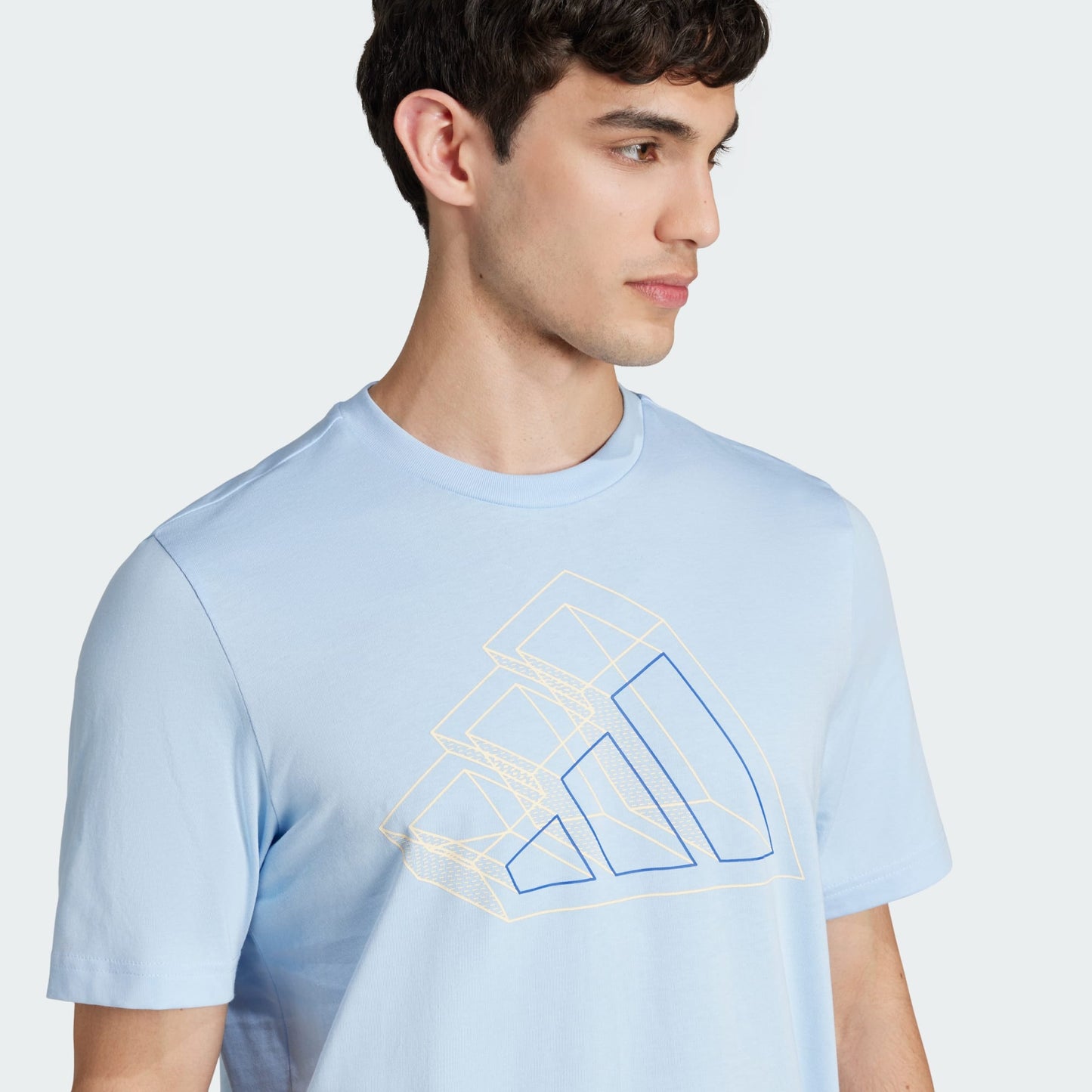ADDS - Tech Outline 3D Blue Graphic T-Shirt