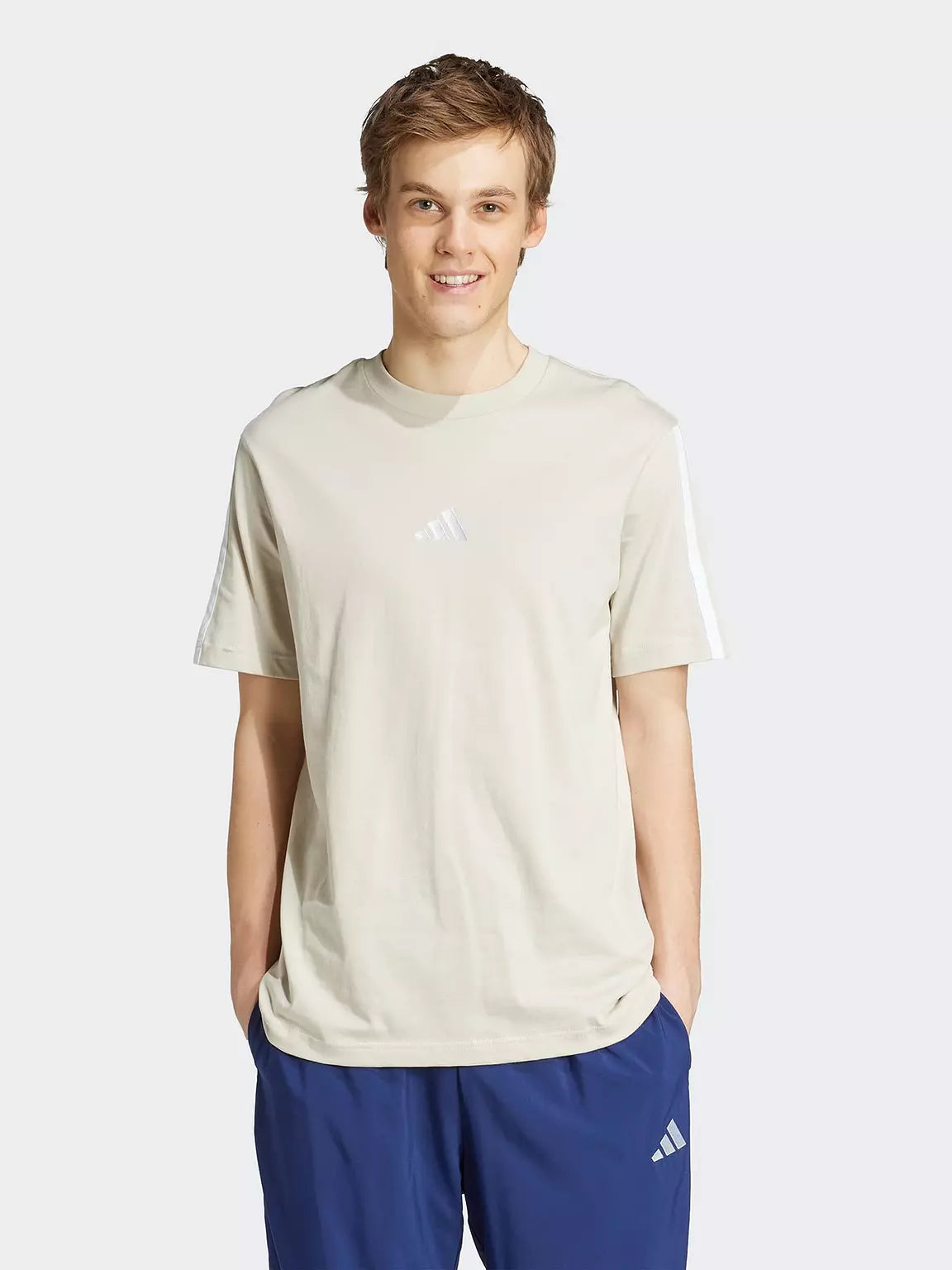 ADDS - Essentials Sleeve 3 Stripes Cream T-Shirt
