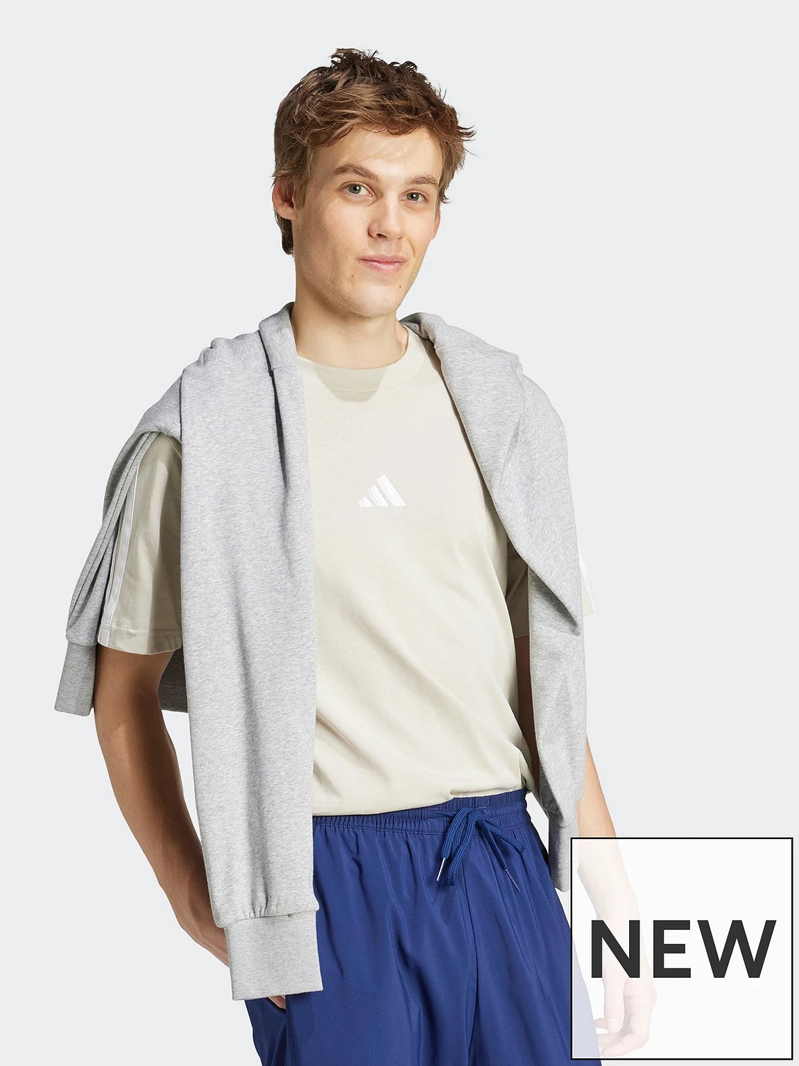 ADDS - Essentials Sleeve 3 Stripes Cream T-Shirt