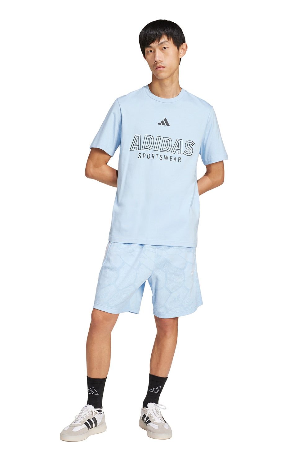 ADDS - Linear Centre Logo Blue T-Shirt